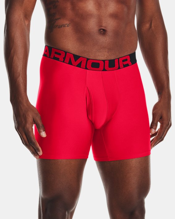 Men's UA Tech™ 6" Boxerjock® – 2-Pack, Red, pdpMainDesktop image number 0